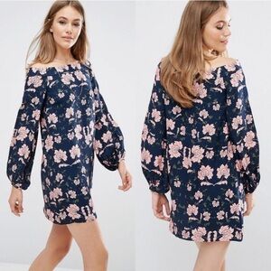 NEW KEEPSAKE Celestial Mini Dress in Paisley Dark Floral